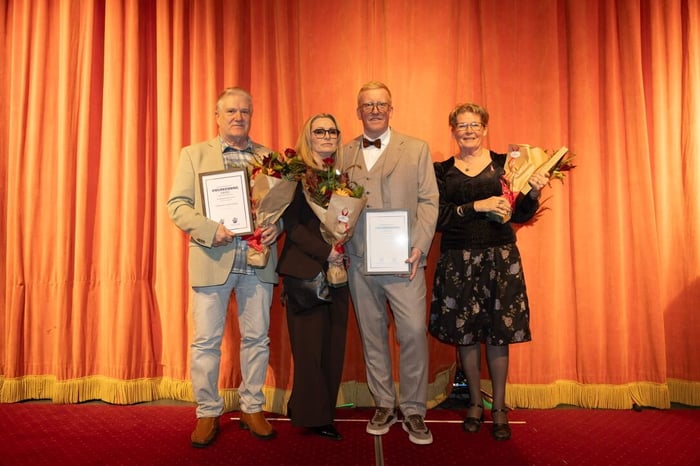 award recipients Freyr Antosson, Silja Pálsdóttir, Arctic Sea Tours. Elín S. Sigurðardóttir and Daníel Hansen for their contributions to tourism in North Iceland.
