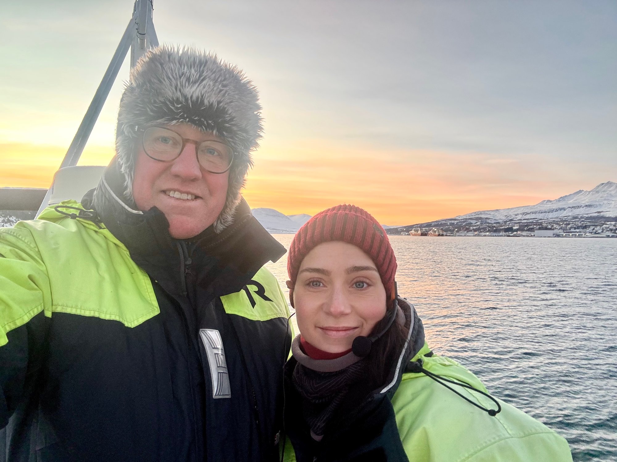 Freyr Antonsson owner and Klara Mist Pálsdóttir captain