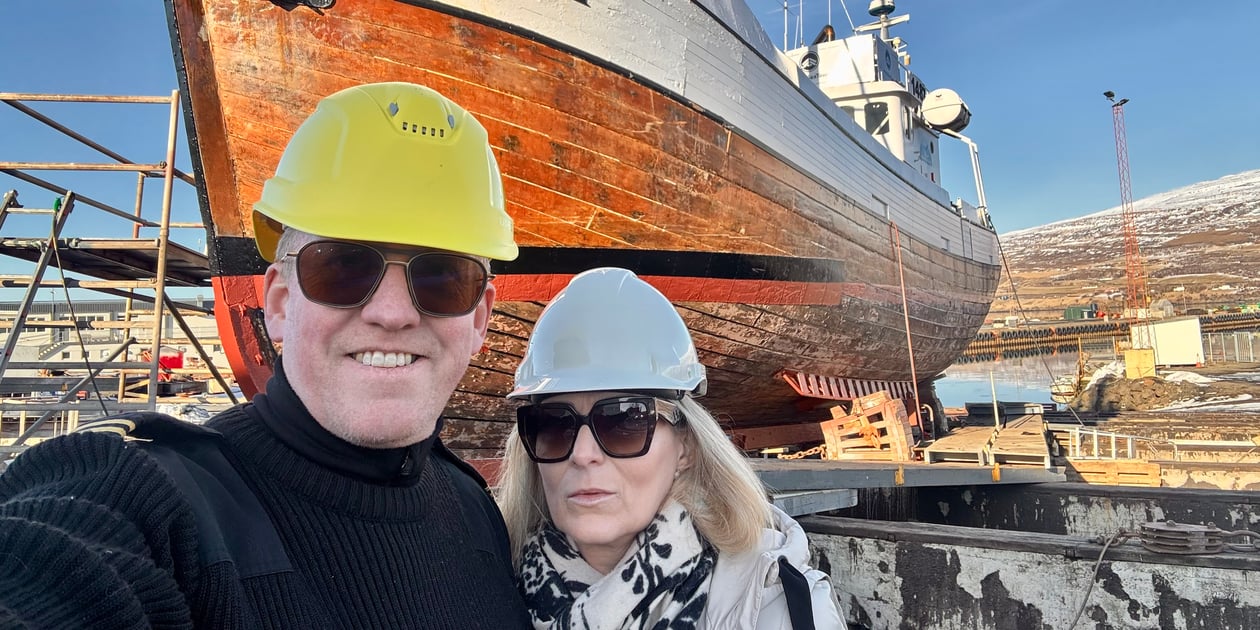 Freyr Antonsson and Silja Pálsdóttir owners of Arctic Sea Tours