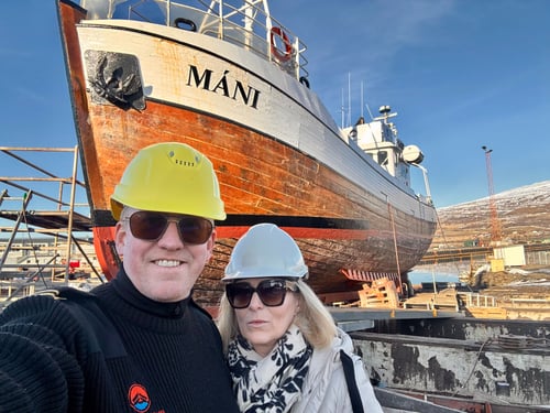 Freyr Antonsson and Silja Pálsdóttir owners of Arctic Sea Tours